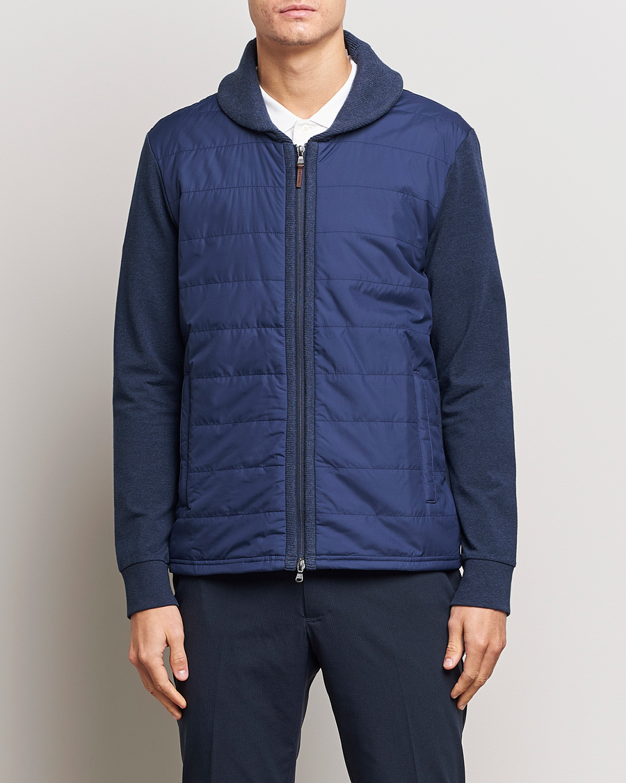 Herre |  | RLX Ralph Lauren | Fine Terry Cardigan Blue Heather