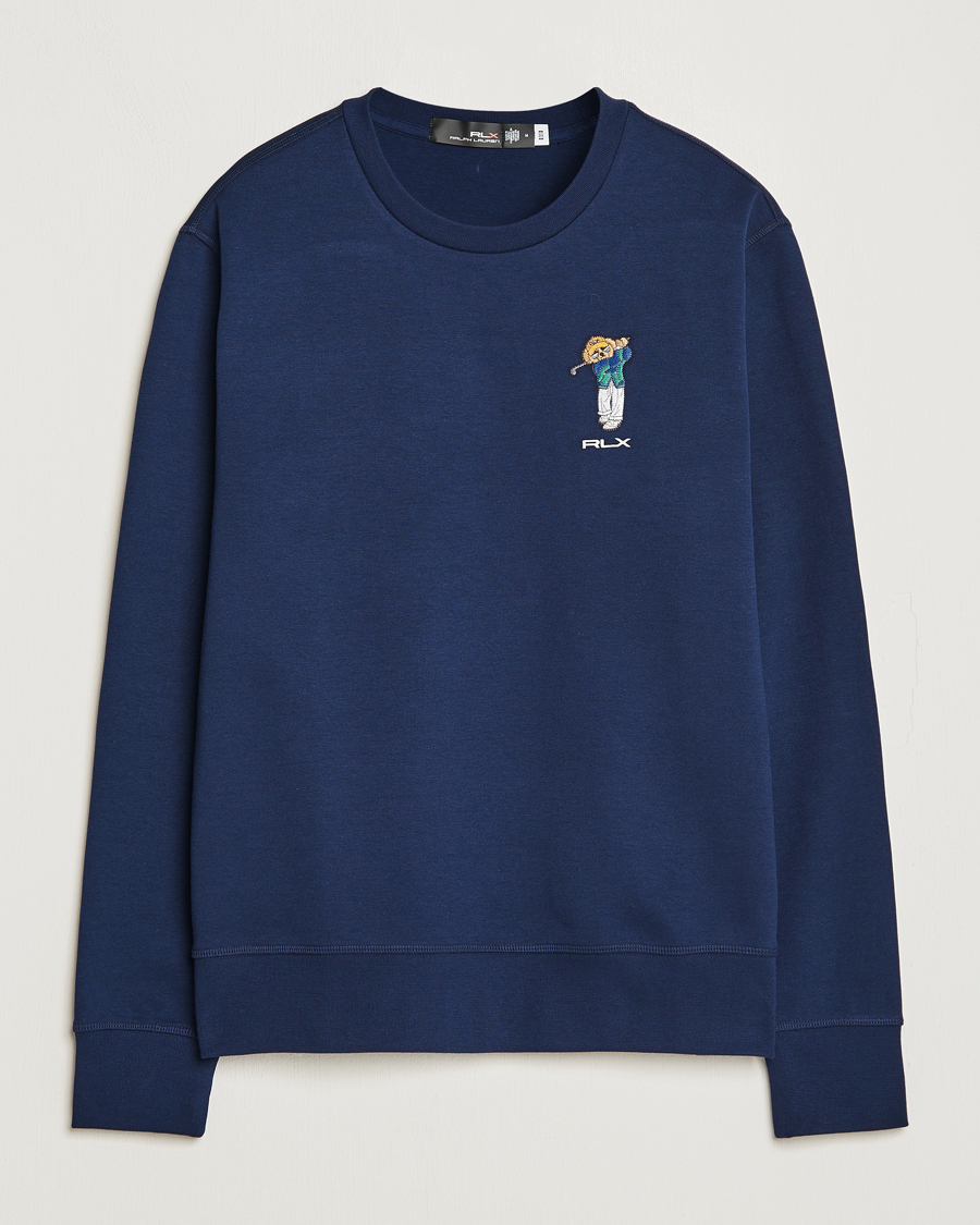 Herre | Gensere | RLX Ralph Lauren | Bear Double Knit Pullover French Navy