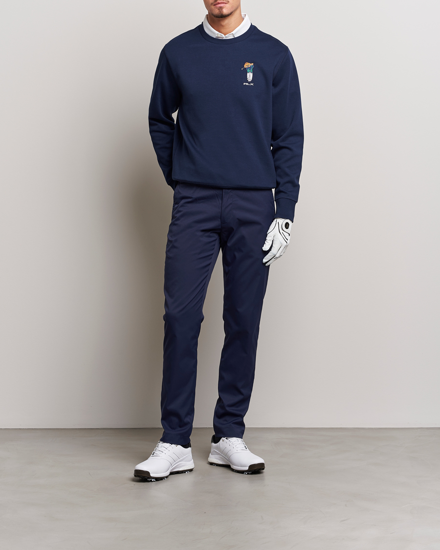 Herre | Gensere | RLX Ralph Lauren | Bear Double Knit Pullover French Navy