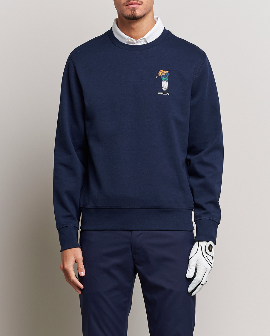 Herre | Gensere | RLX Ralph Lauren | Bear Double Knit Pullover French Navy