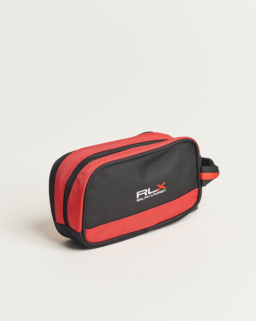 Herre | RLX Ralph Lauren Large Washbag Black/Red | RLX Ralph Lauren | Large Washbag Black/Red