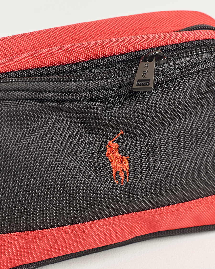 Herre | RLX Ralph Lauren Large Washbag Black/Red | RLX Ralph Lauren | Large Washbag Black/Red