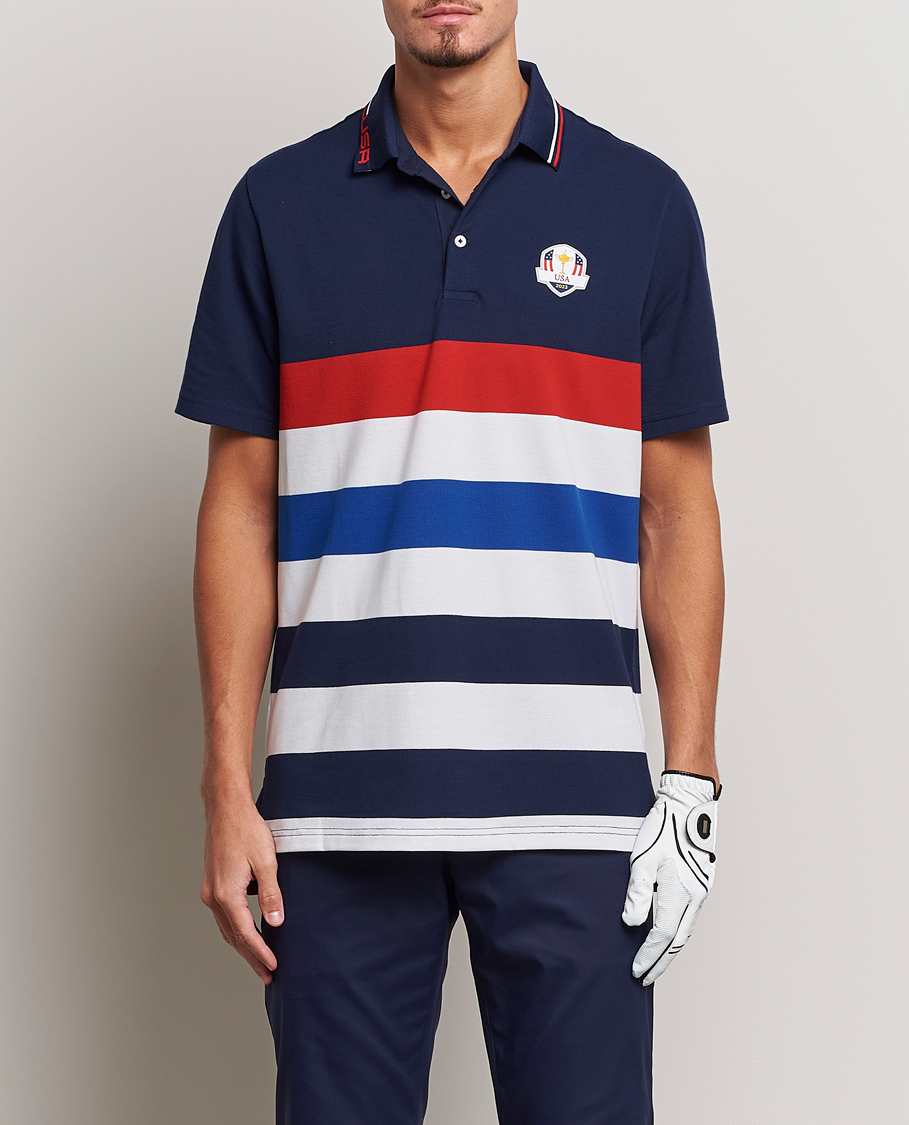 Herre | Pikéer | RLX Ralph Lauren | Ryder Cup Stripe Pique French Navy/Multi