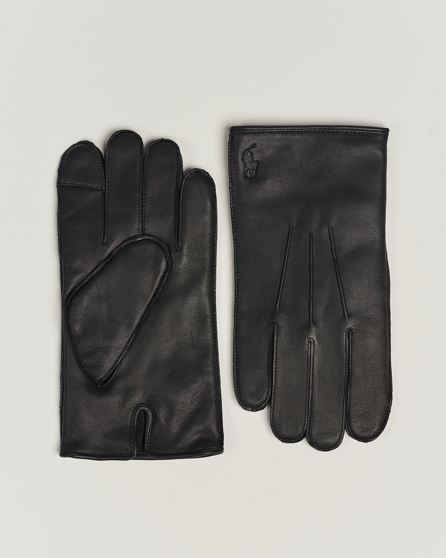 Herre | Polo Ralph Lauren Leather Gloves Black | Polo Ralph Lauren | Leather Gloves Black
