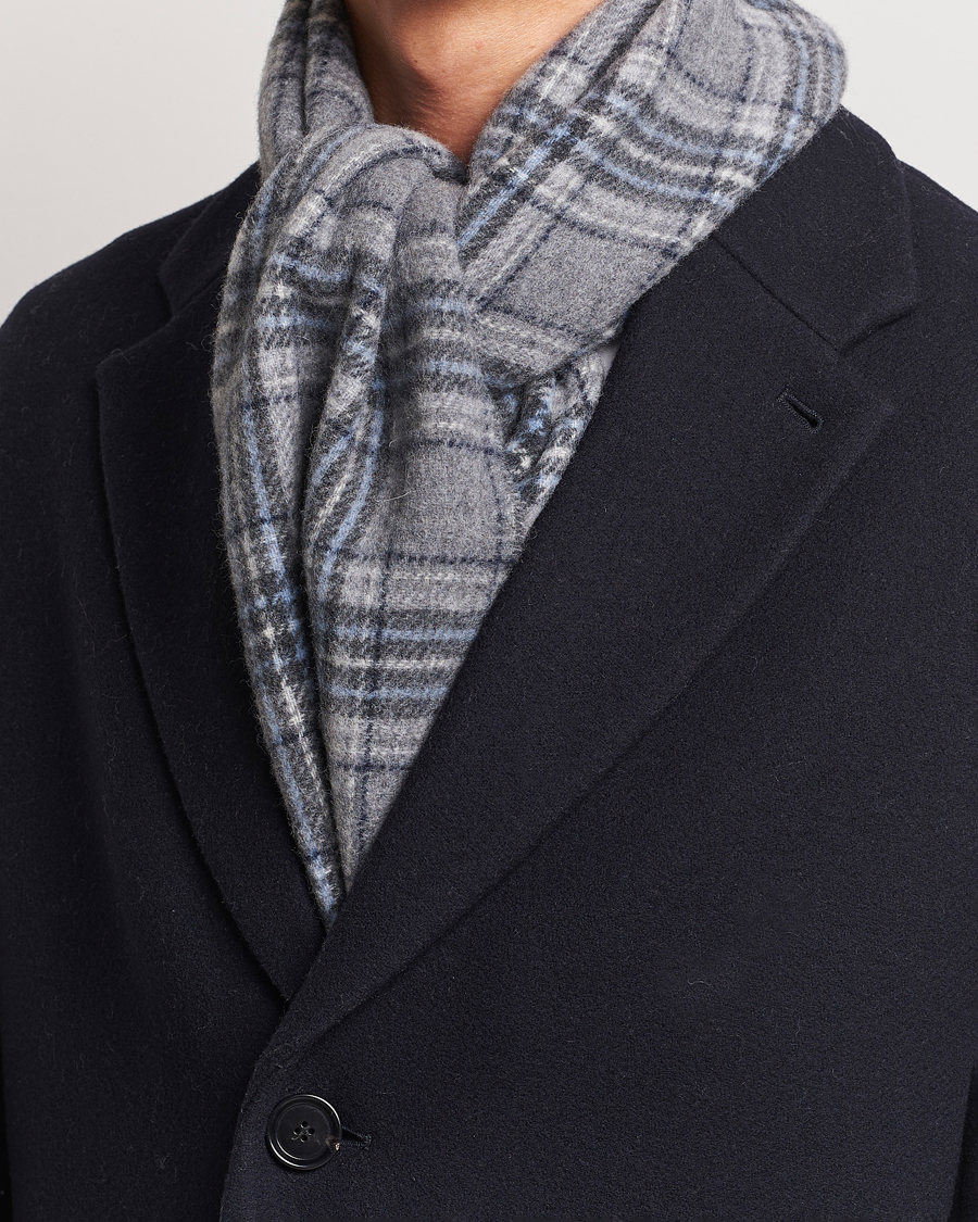 Herre |  | Polo Ralph Lauren | Wool Checked Scarf Grey