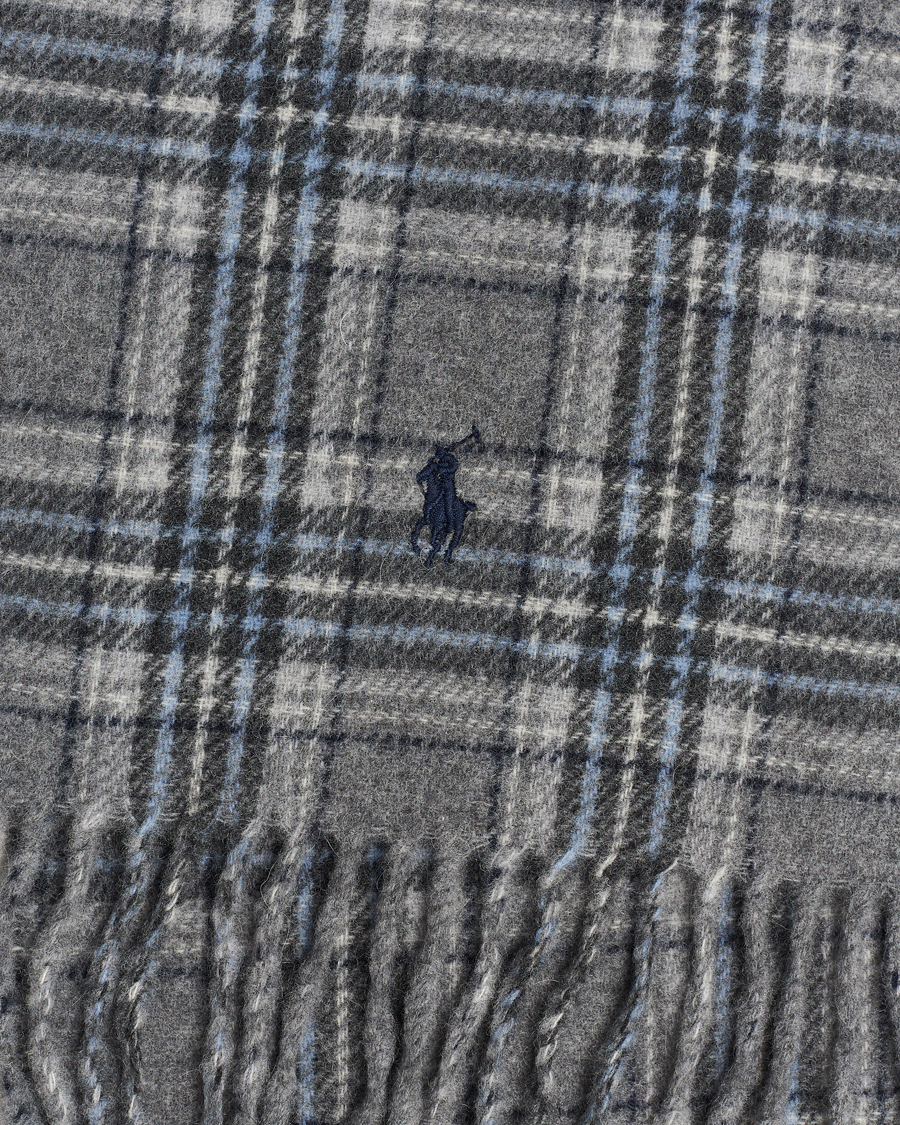 Herre | Polo Ralph Lauren Wool Checked Scarf Grey | Polo Ralph Lauren | Wool Checked Scarf Grey