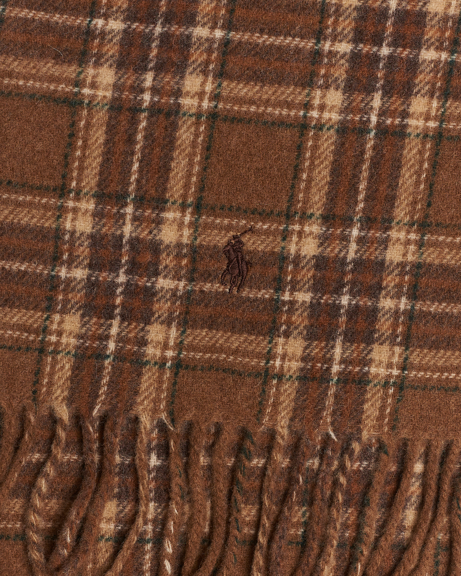 Herre | Polo Ralph Lauren Wool Checked Scarf Camel/Brown | Polo Ralph Lauren | Wool Checked Scarf Camel/Brown