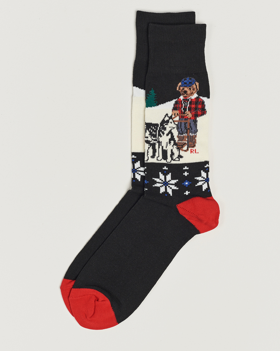 Herre | Undertøy | Polo Ralph Lauren | Holiday Bear Socks Navy/White