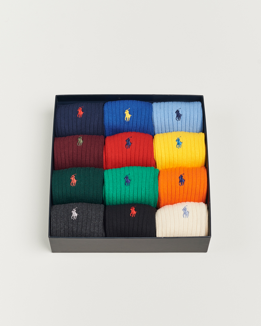 Herre | Undertøy | Polo Ralph Lauren | 12-Pack Cotton Crew Socks Multi