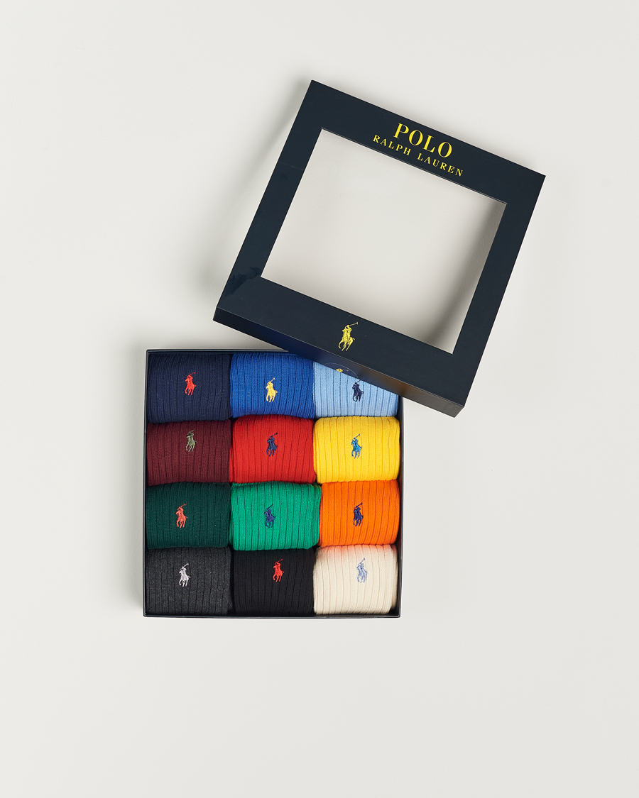 Herre | Undertøy | Polo Ralph Lauren | 12-Pack Cotton Crew Socks Multi