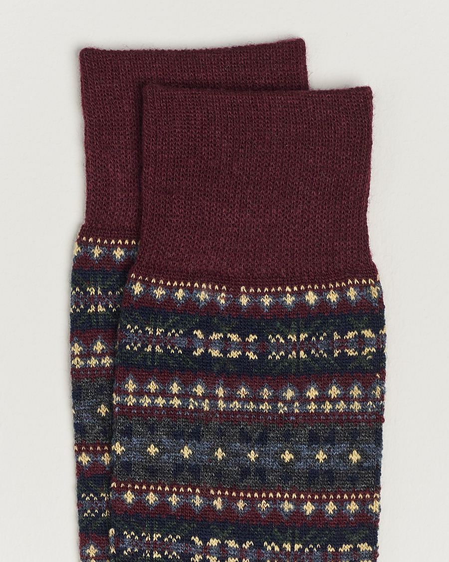Herre | Undertøy | Polo Ralph Lauren | Wool Fairisle Socks Wine