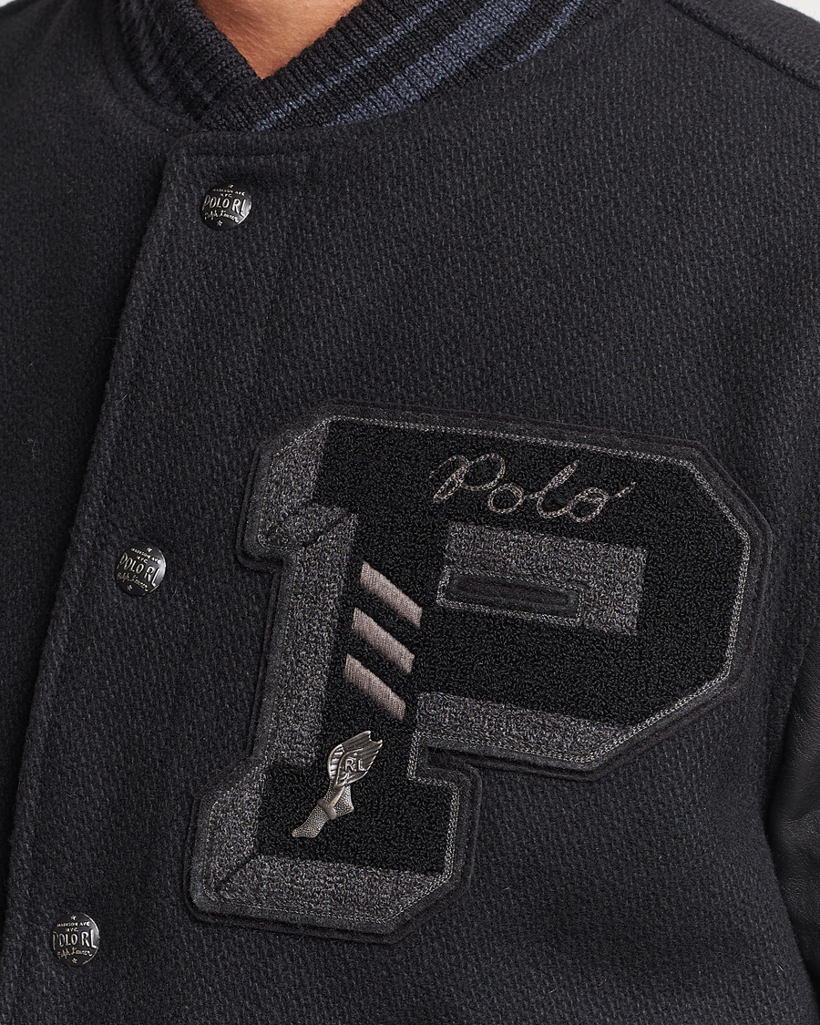 Herre | Jakker | Polo Ralph Lauren | Varsity Lined Bomber Jacket Black