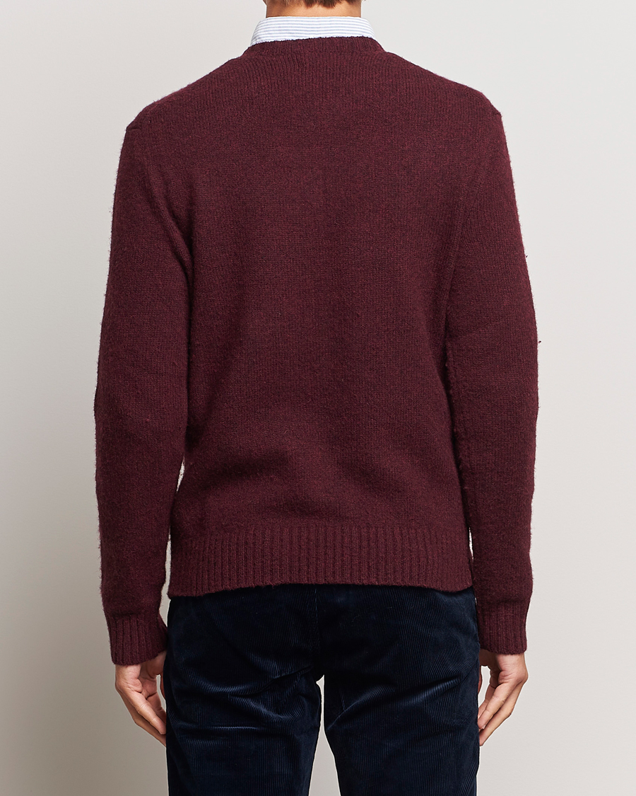 Herre | Gensere | Polo Ralph Lauren | Wool/Cashmere Knitted Bear Sweater Aged Wine Heather
