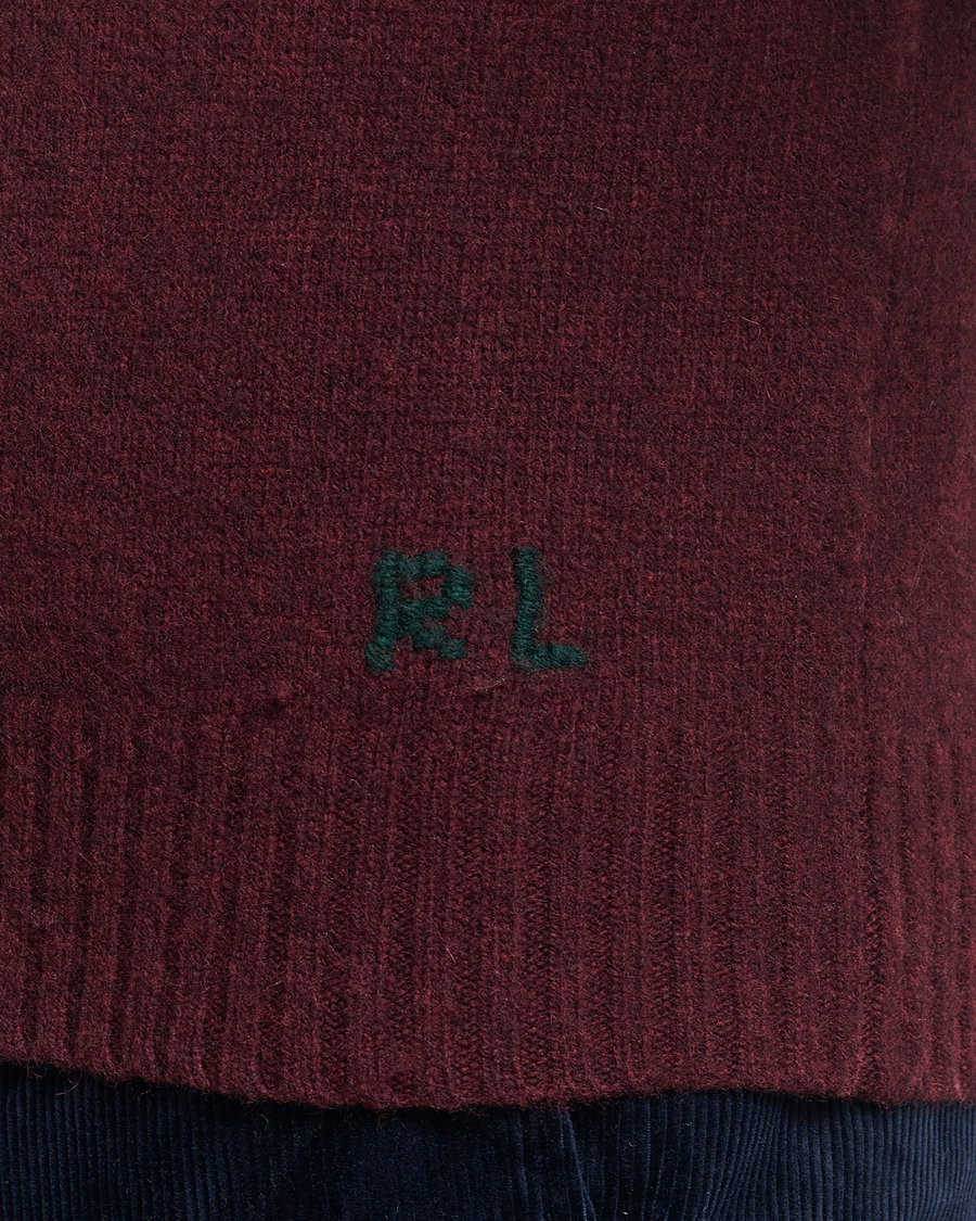 Herre | Gensere | Polo Ralph Lauren | Wool/Cashmere Knitted Bear Sweater Aged Wine Heather