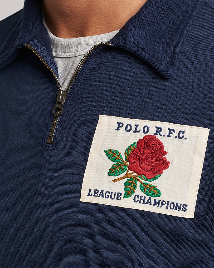Herre | Gensere | Polo Ralph Lauren | Logo Cotton Half Zip Cruise Navy