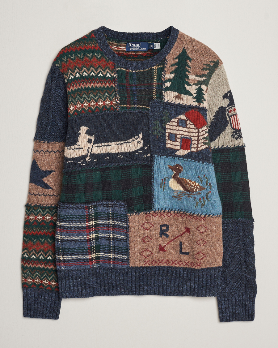 Herre | Gensere | Polo Ralph Lauren | Wool Patchwork Knitted Sweater Multi
