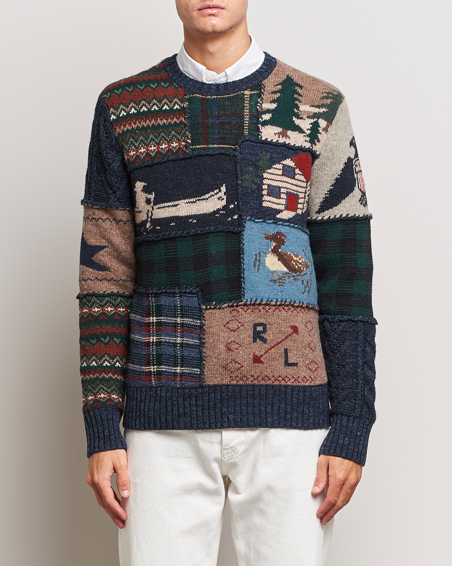 Herre | Gensere | Polo Ralph Lauren | Wool Patchwork Knitted Sweater Multi