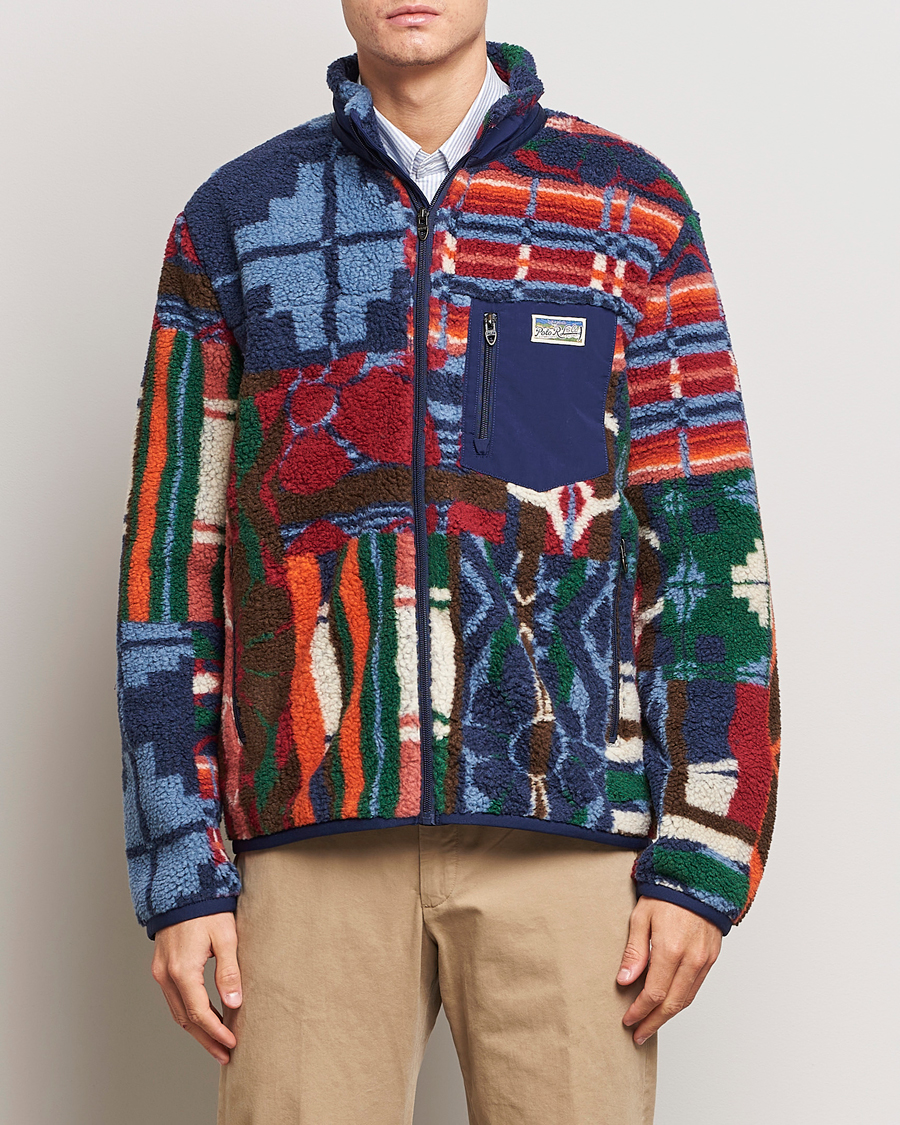 Herre | Gensere | Polo Ralph Lauren | Pinelodge Pile Patchwork Full Zip Multi