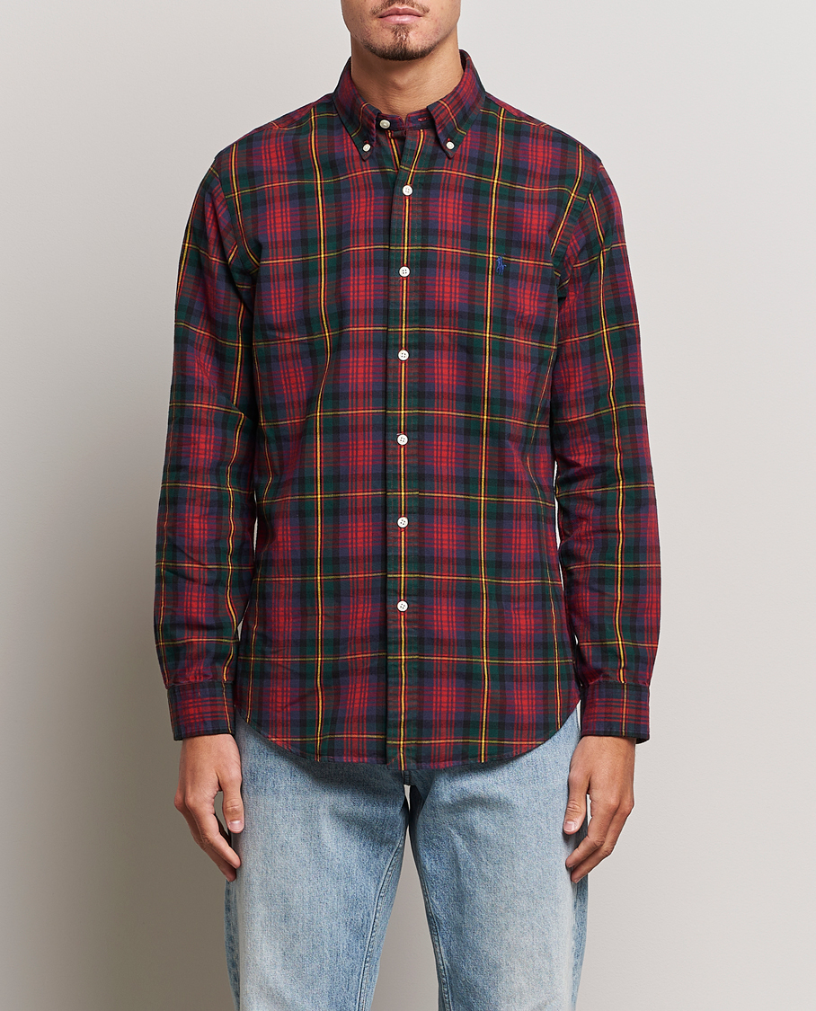 Herre | Casual | Polo Ralph Lauren | Custom Fit Checked Shirt Red/Green