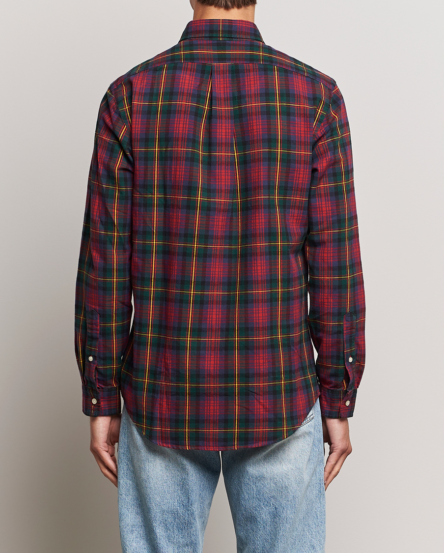 Herre | Skjorter | Polo Ralph Lauren | Custom Fit Checked Shirt Red/Green