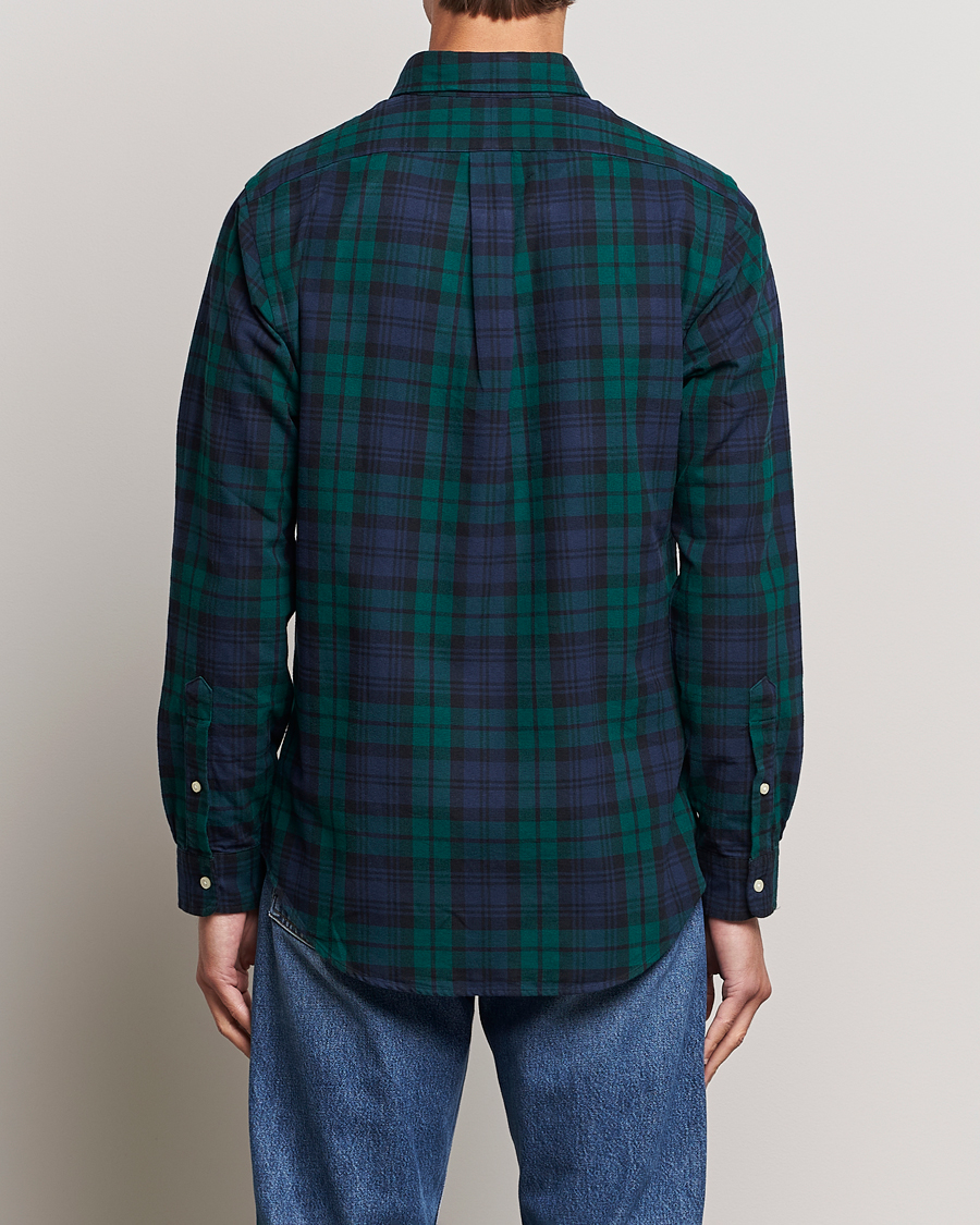 Herre | Skjorter | Polo Ralph Lauren | Custom Fit Checked Shirt Navy/Green