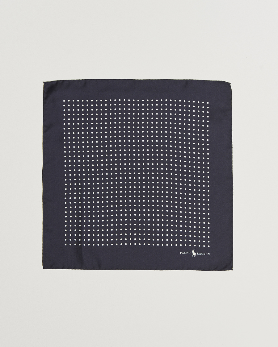 Herre |  | Polo Ralph Lauren | Silk Dot Pocket Square Navy/White