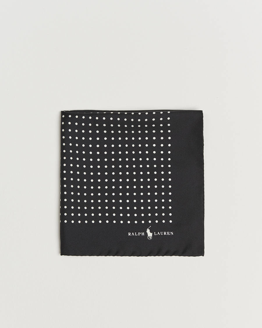 Herre |  | Polo Ralph Lauren | Silk Dot Pocket Square Black/White