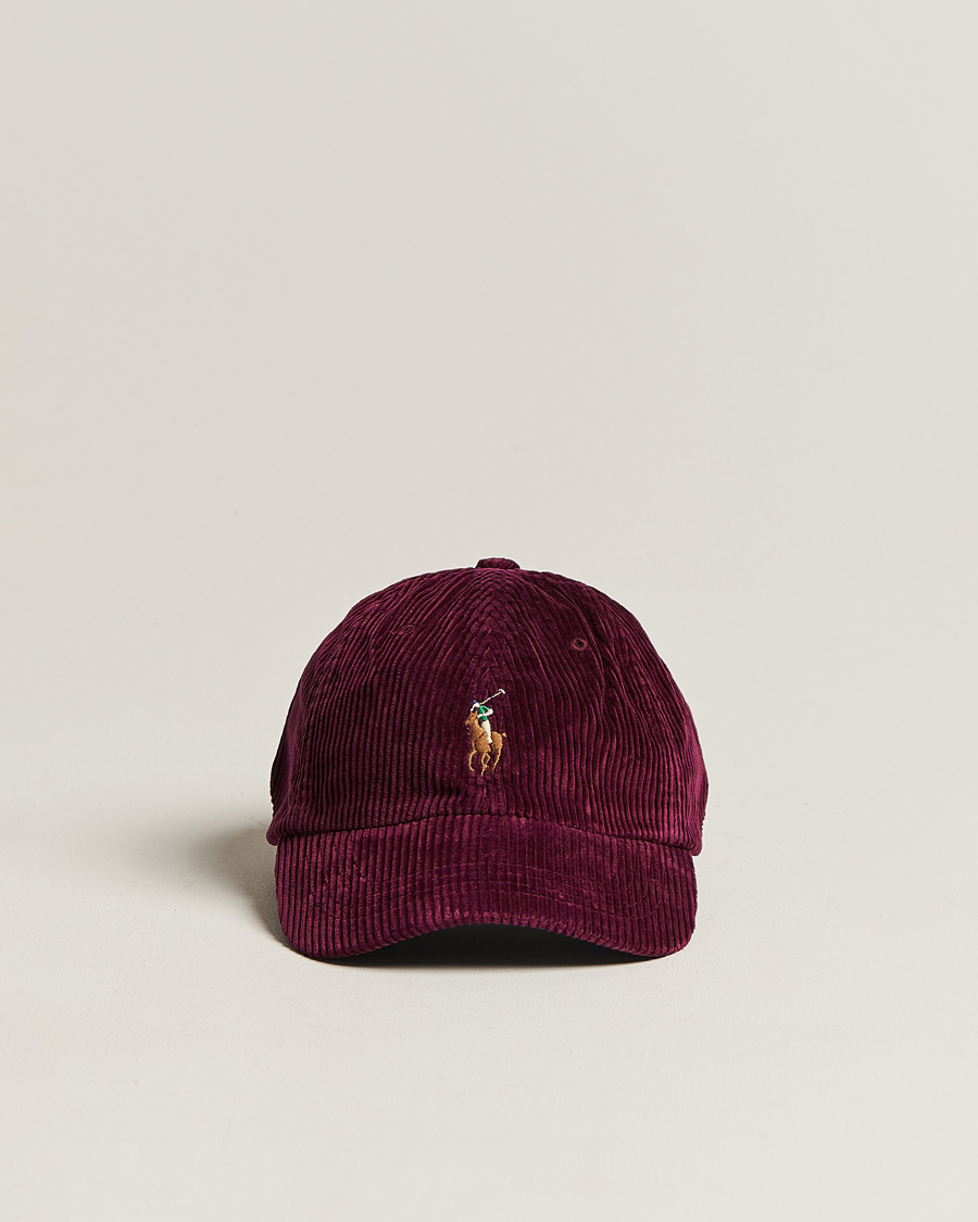 Herre | Polo Ralph Lauren Corduroy Cap Ruby | Polo Ralph Lauren | Corduroy Cap Ruby