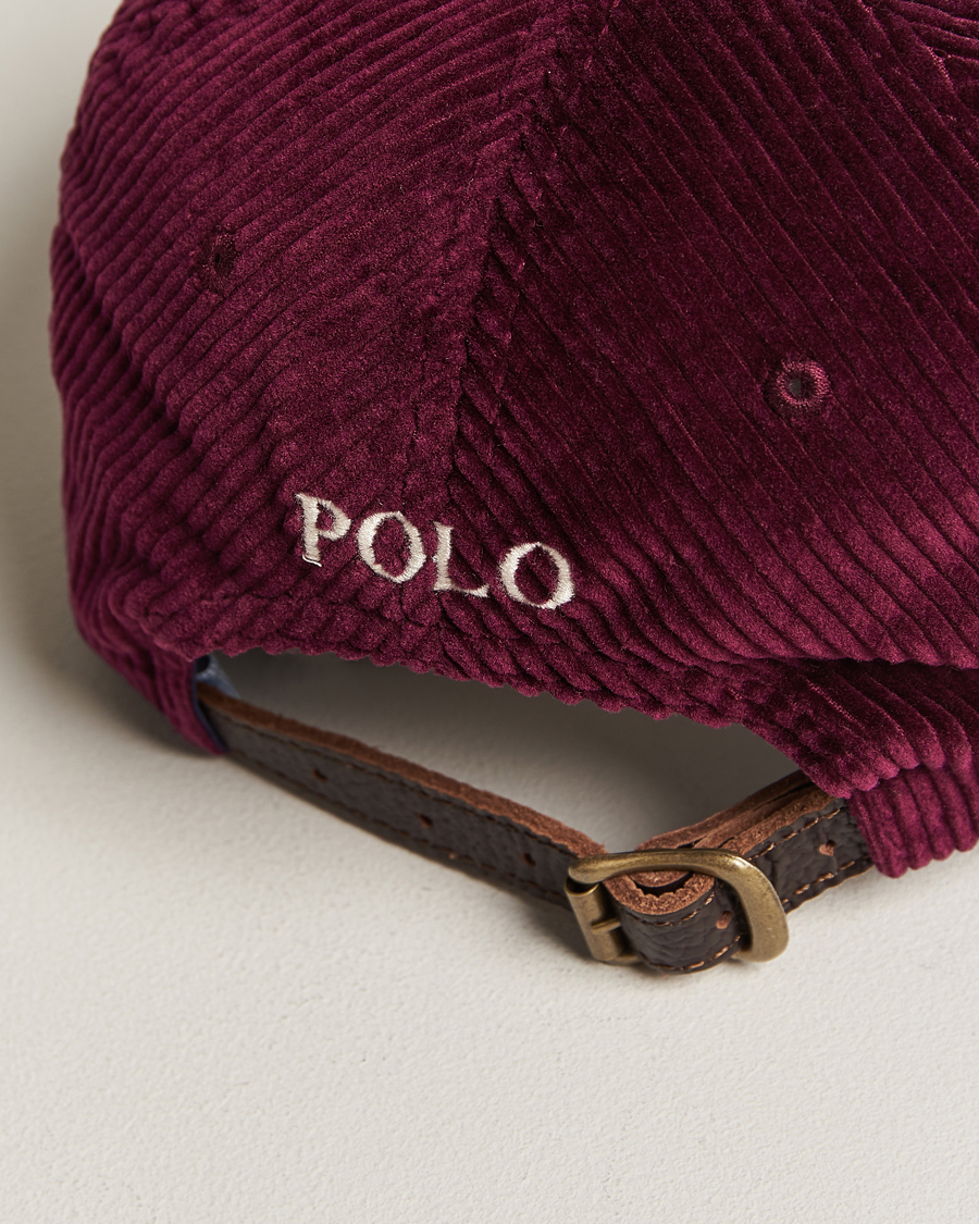 Herre | Polo Ralph Lauren Corduroy Cap Ruby | Polo Ralph Lauren | Corduroy Cap Ruby