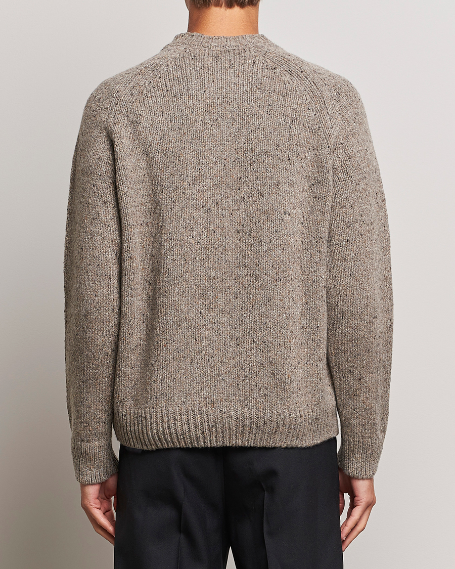 Herre | Gensere | A.P.C. | Harris Wool Knitted Crew Neck Sweater Taupe