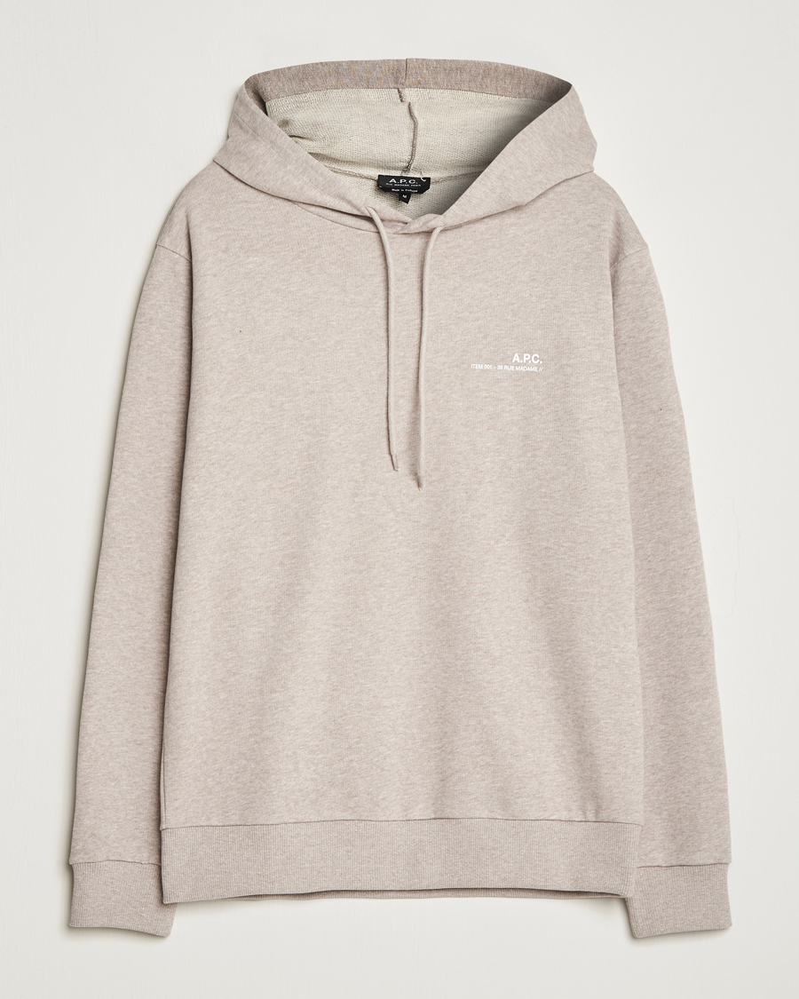 Herre | Gensere | A.P.C. | Item Hoodie Beige Chine