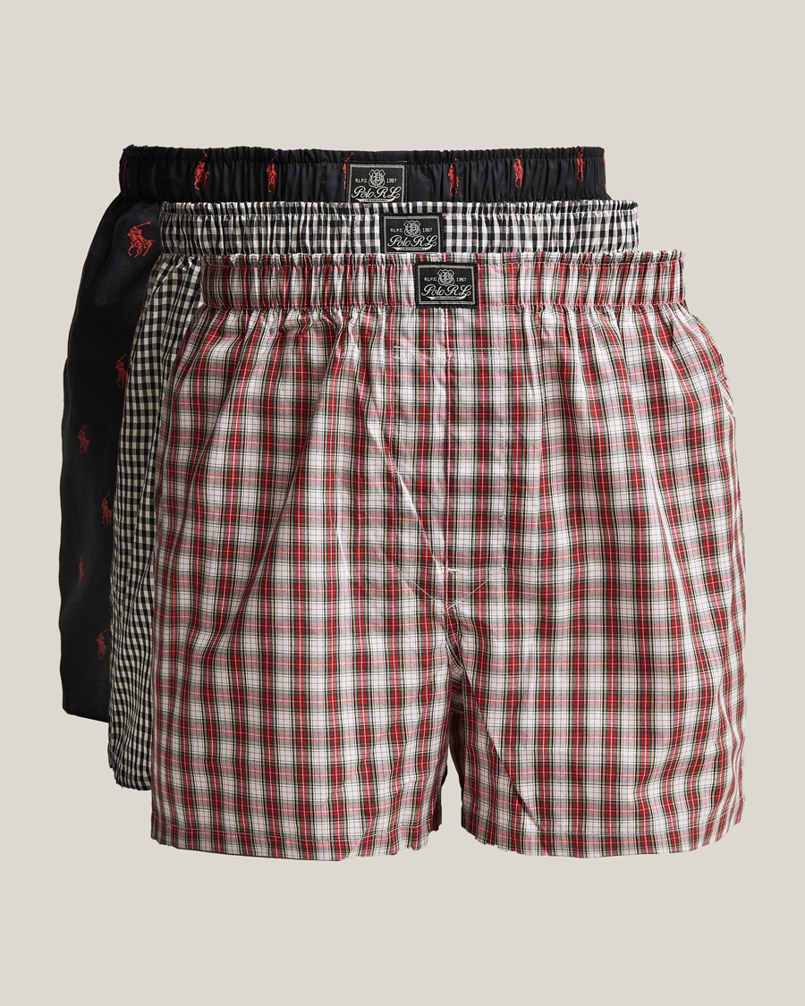Herre | Undertøy | Polo Ralph Lauren | 3-Pack Woven Boxer Multi