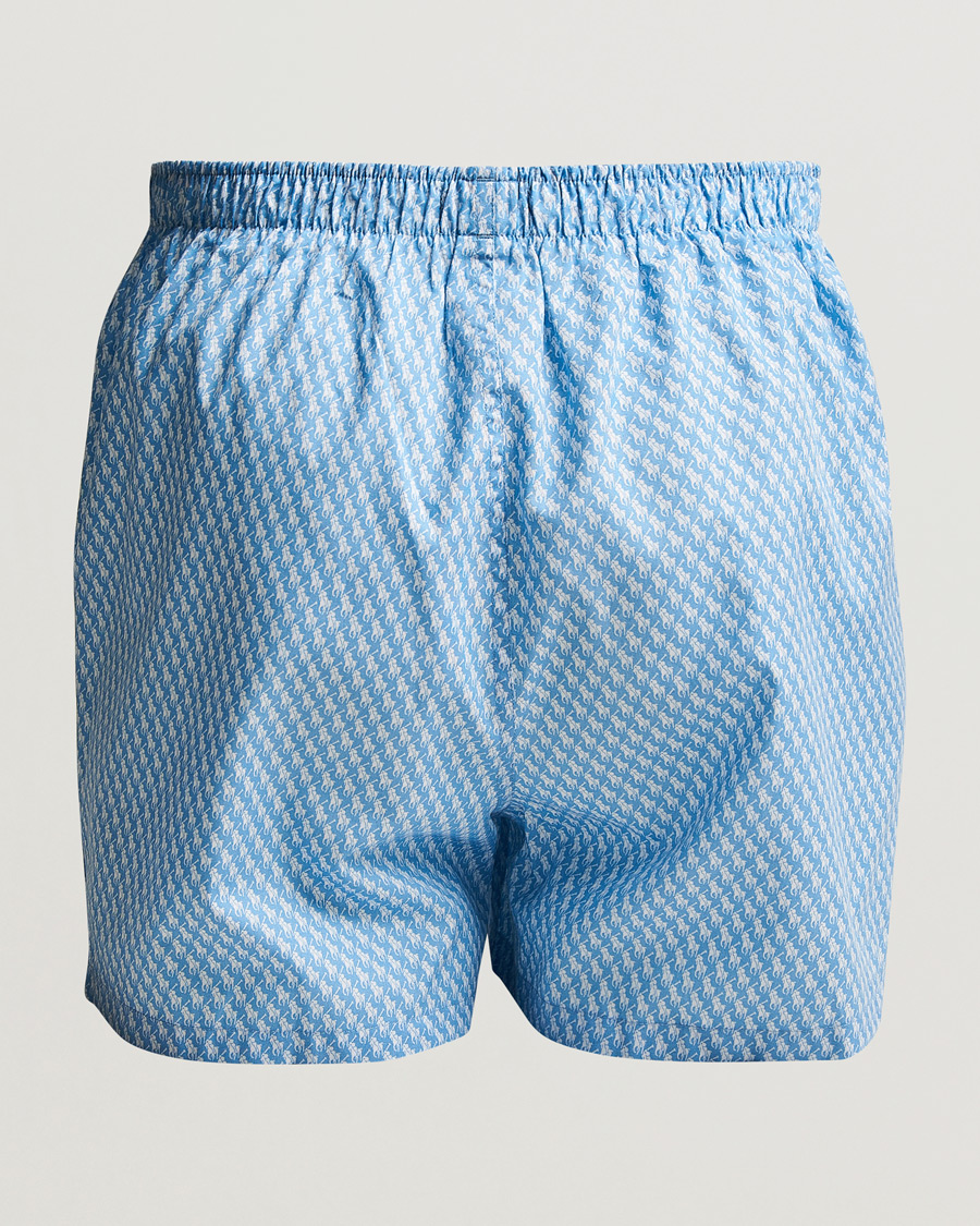 Herre | | Polo Ralph Lauren | 3-Pack Woven Boxer Blue
