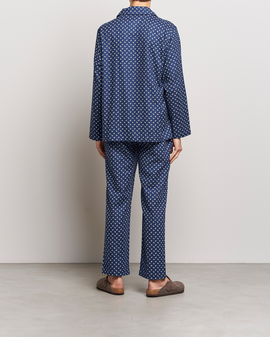 Herre | Pyjamaser og badekåper | Polo Ralph Lauren | Flannel Paisley Pyjama Set Navy