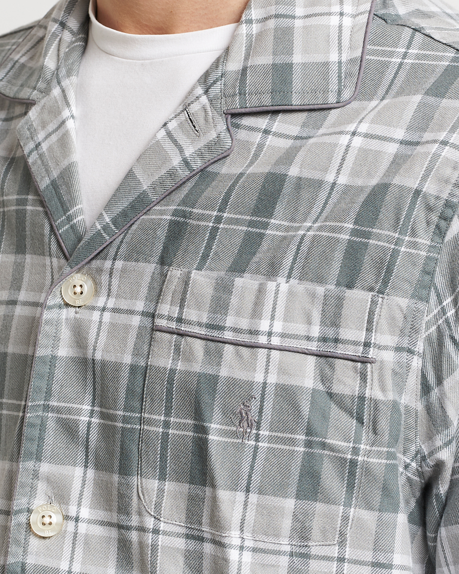 Herre | Pyjamaser og badekåper | Polo Ralph Lauren | Flannel Checked Pyjama Set Grey