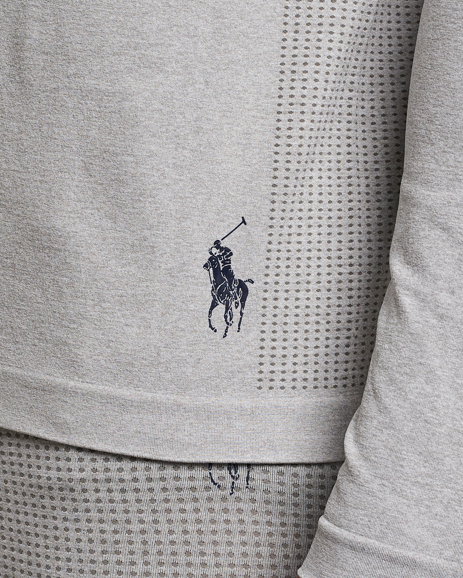 Herre | T-Shirts | Polo Ralph Lauren | Performance Seamless Long Sleeve Tee Light Sport Heather