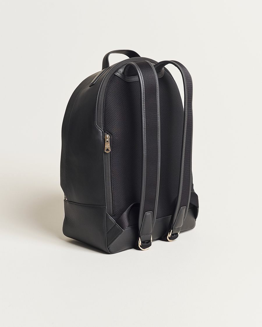 Herre | | Paul Smith | Leather Stripe Backpack Black