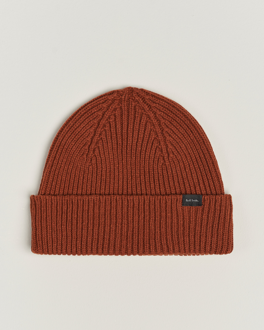 Herre | Paul Smith Cashmere Beanie Orange | Paul Smith | Cashmere Beanie Orange