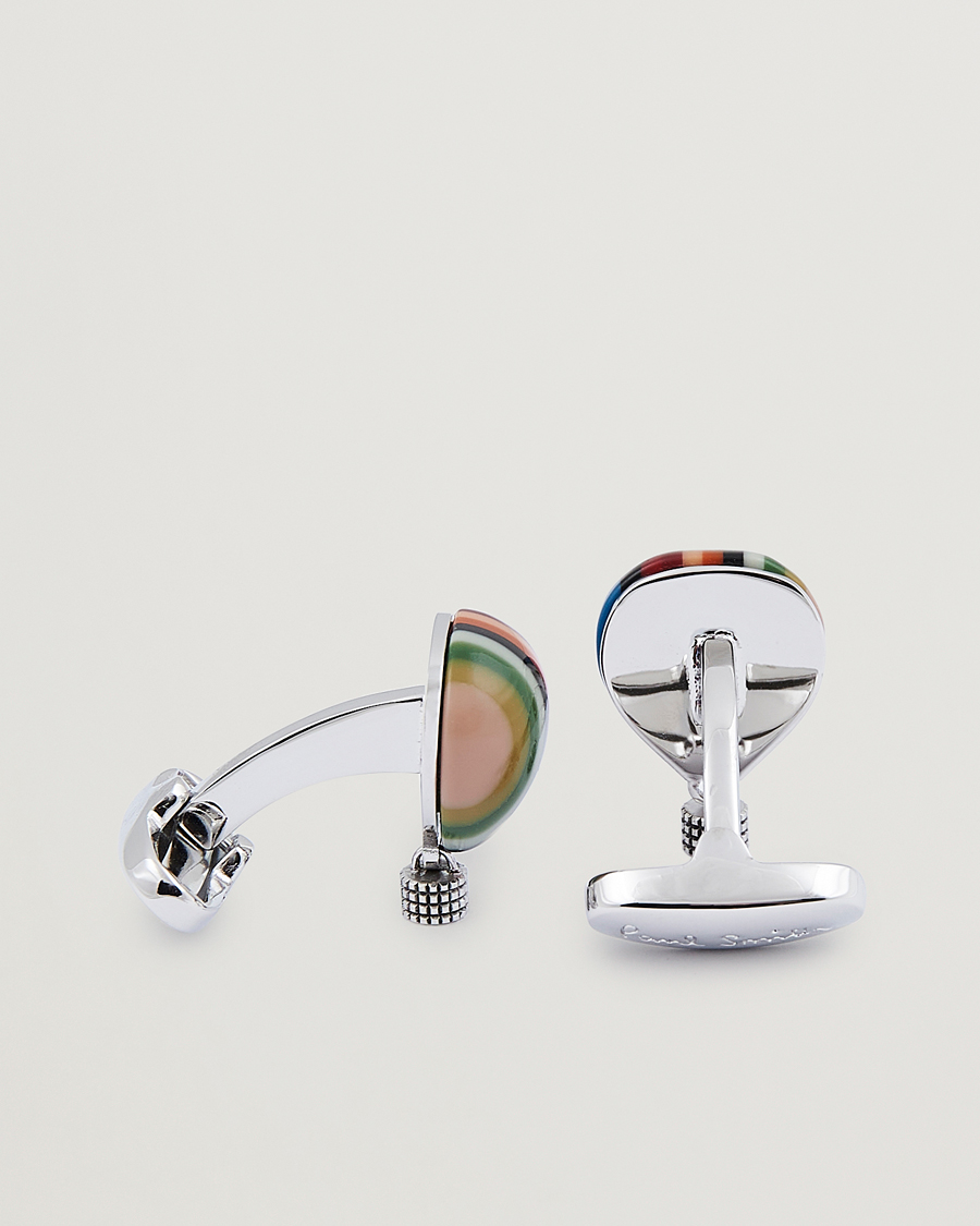 Herre |  | Paul Smith | Air Ballon Stripe Cufflink Silver