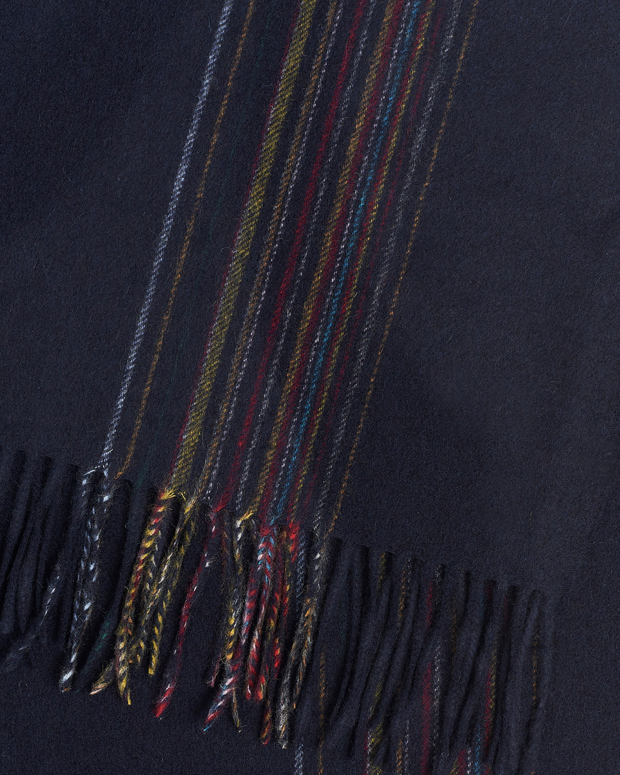 Herre | Nye produktbilder | Paul Smith | Lambswool/Cashmere Signature Scarf Navy