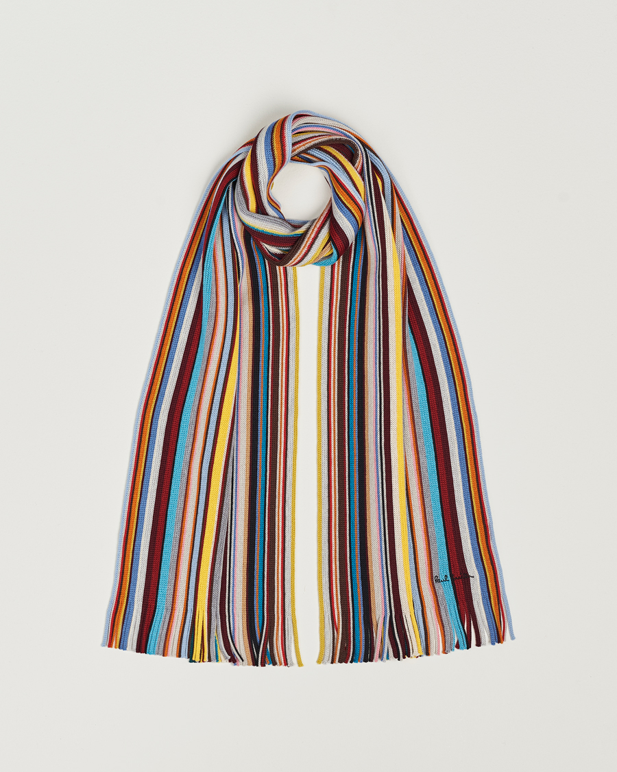 Herre | Paul Smith Merino Wool Signature Scarf Multi | Paul Smith | Merino Wool Signature Scarf Multi