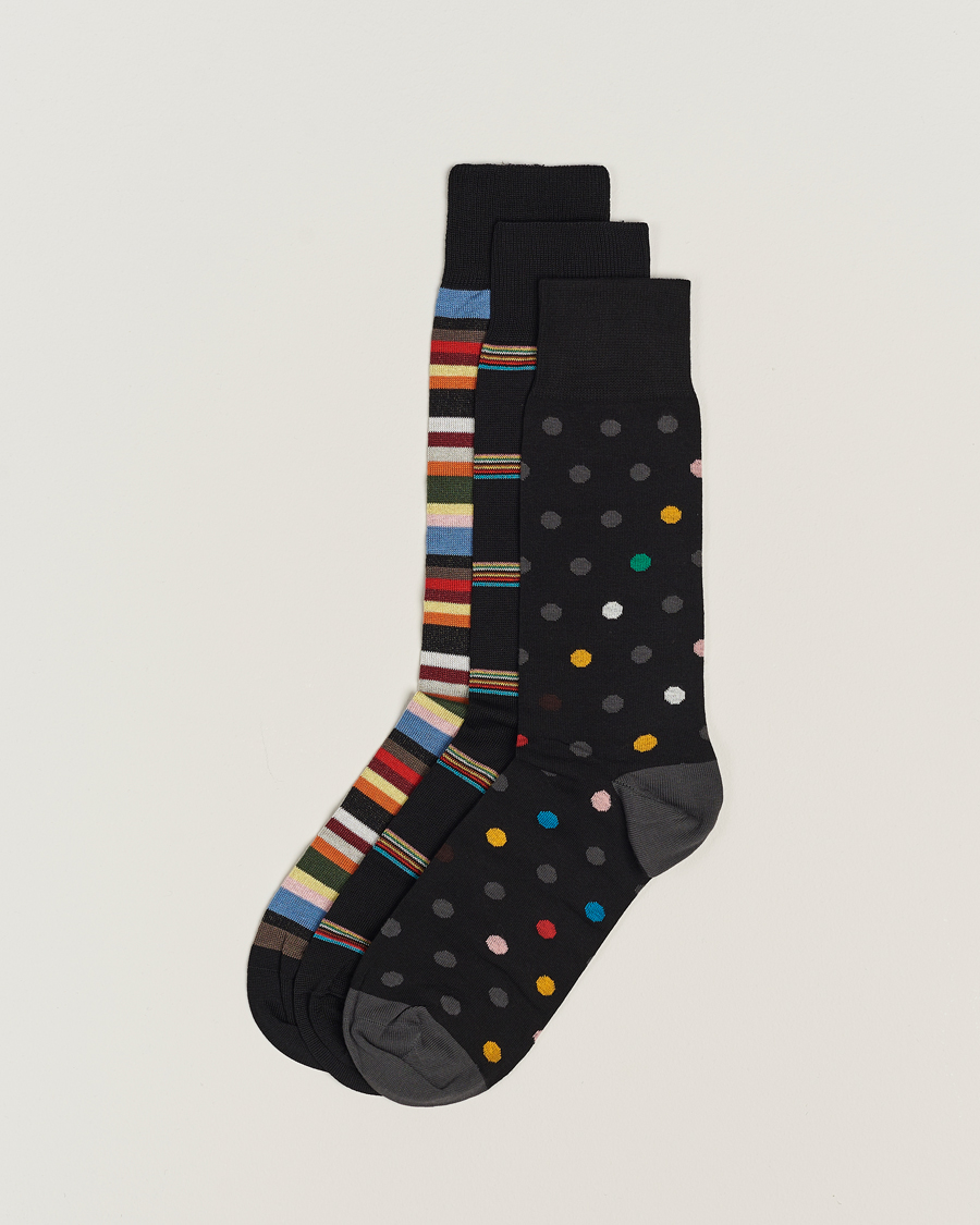 Herre | Undertøy | Paul Smith | 3-Pack Signature Tipping Socks Multi