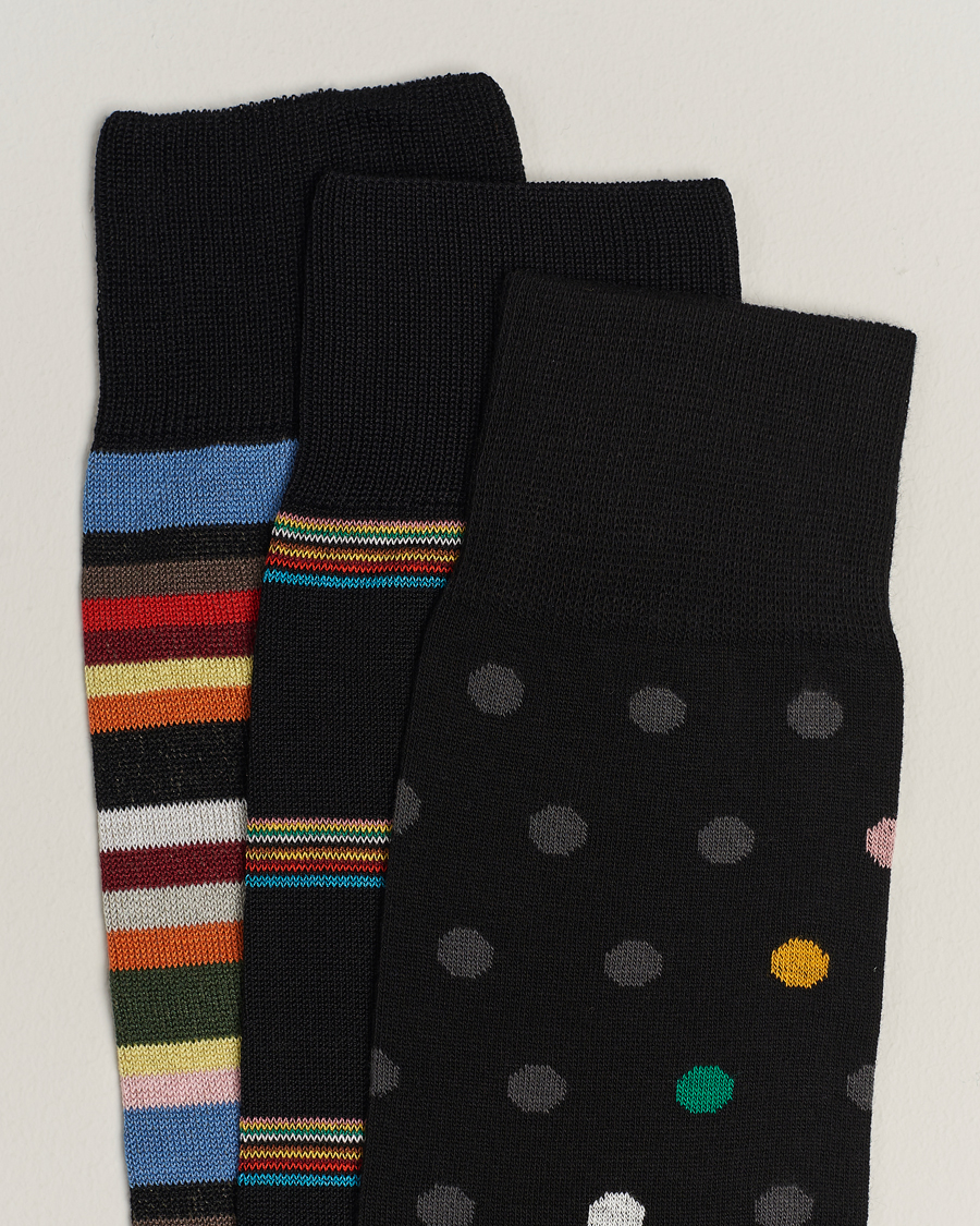 Herre | Undertøy | Paul Smith | 3-Pack Signature Tipping Socks Multi