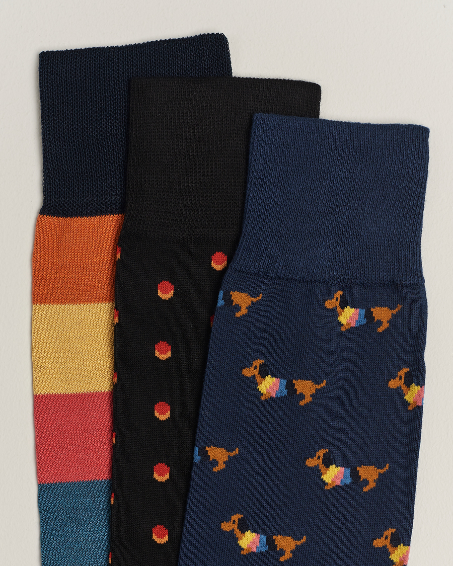 Herre | Undertøy | Paul Smith | 3-Pack Novelty Mix Socks Multi