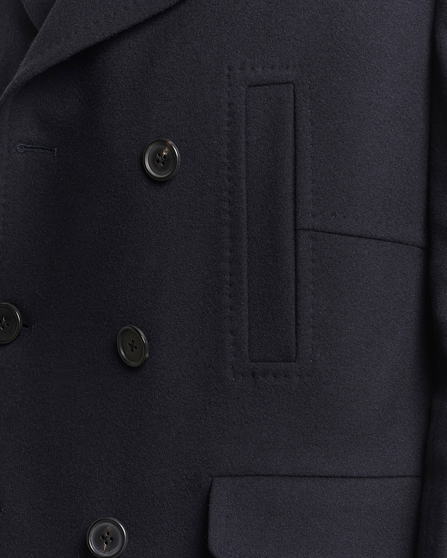Herre | Jakker | Paul Smith | Wool/Cashmere Peacoat Navy
