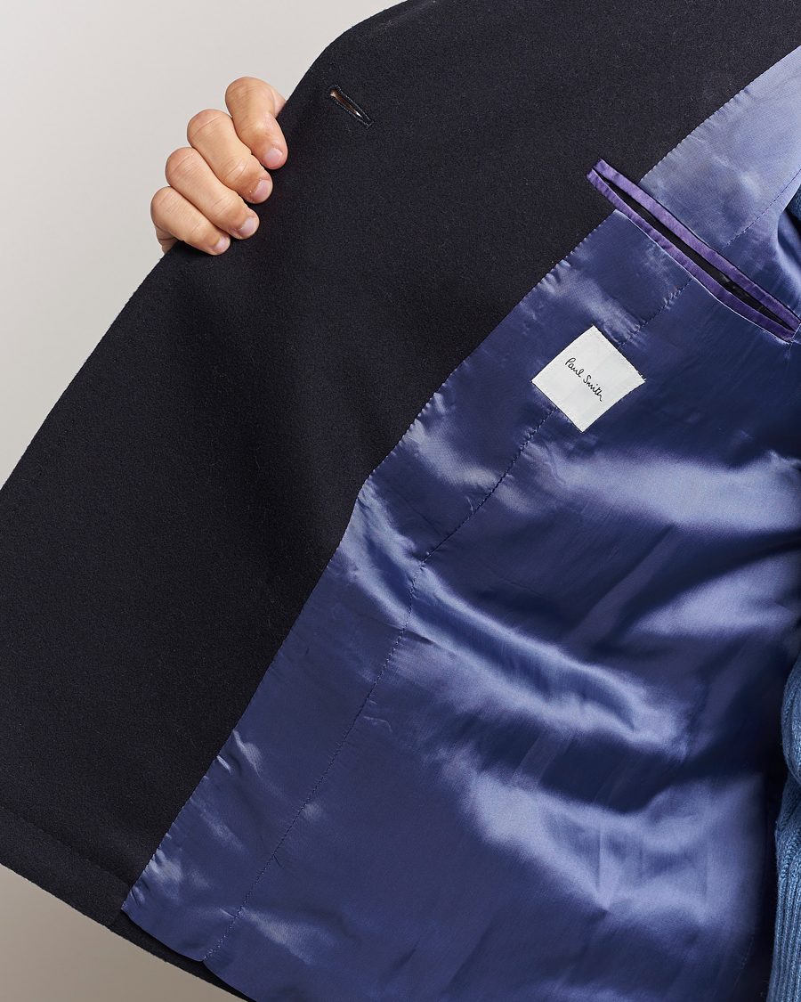 Herre | Jakker | Paul Smith | Wool/Cashmere Peacoat Navy