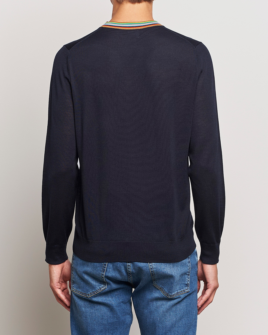 Herre | Gensere | Paul Smith | Wool/Silk Knitted Crew Neck Navy