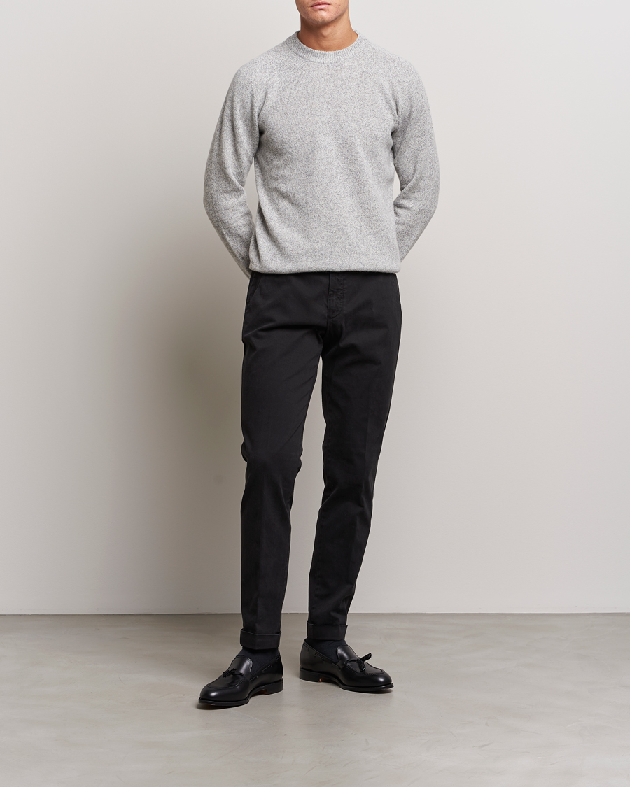 Herre | Bukser | Briglia 1949 | Slim Fit Cotton Stretch Chino Black
