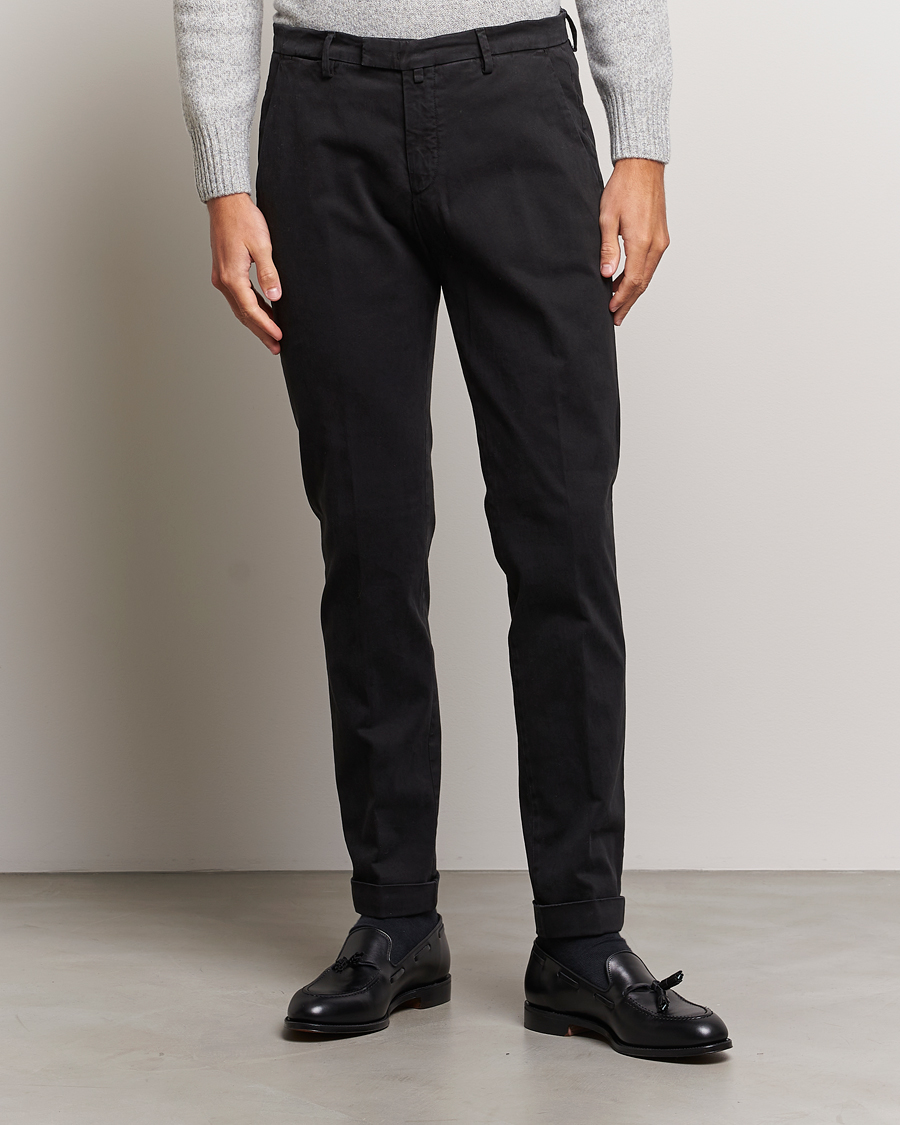 Herre | Bukser | Briglia 1949 | Slim Fit Cotton Stretch Chino Black