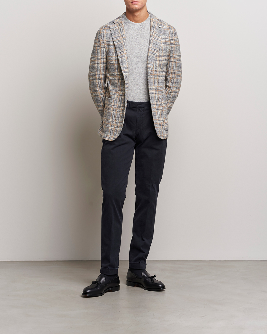 Herre | Bukser | Briglia 1949 | Slim Fit Cotton Stretch Chino Navy